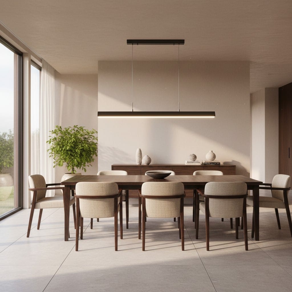 Elvora Pendant Light | Linear LED Kitchen Island Lamp
