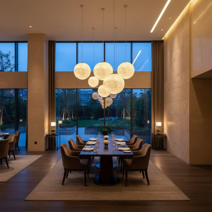 Elvora Pendant Light | Lunar Surface Globe Design