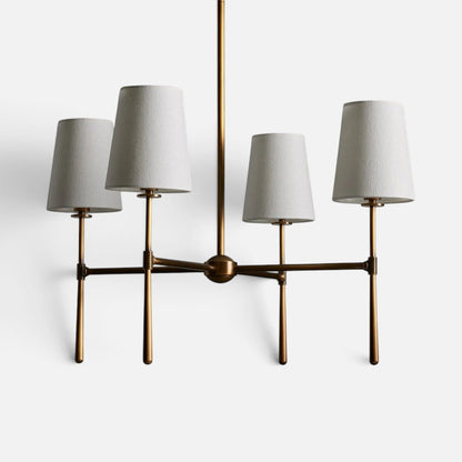 Elvora Pendant Light | Mid-Century Fabric Shade Chandelier