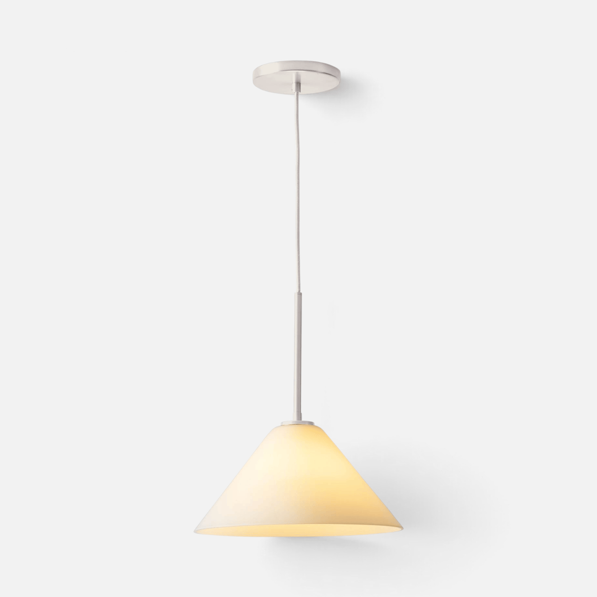 Elvora Pendant Light | Milk Glass Cone Design