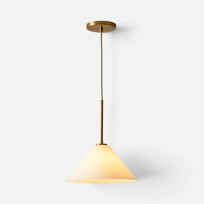 Elvora Pendant Light | Milk Glass Cone Design