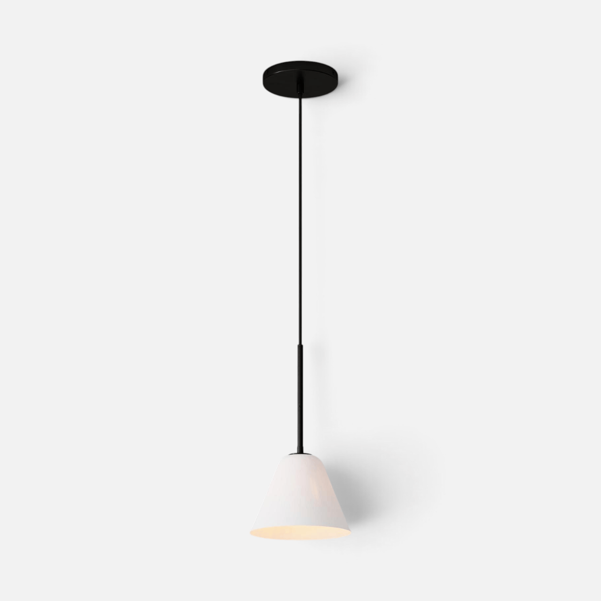 Elvora Pendant Light | Milk Glass Cone Design