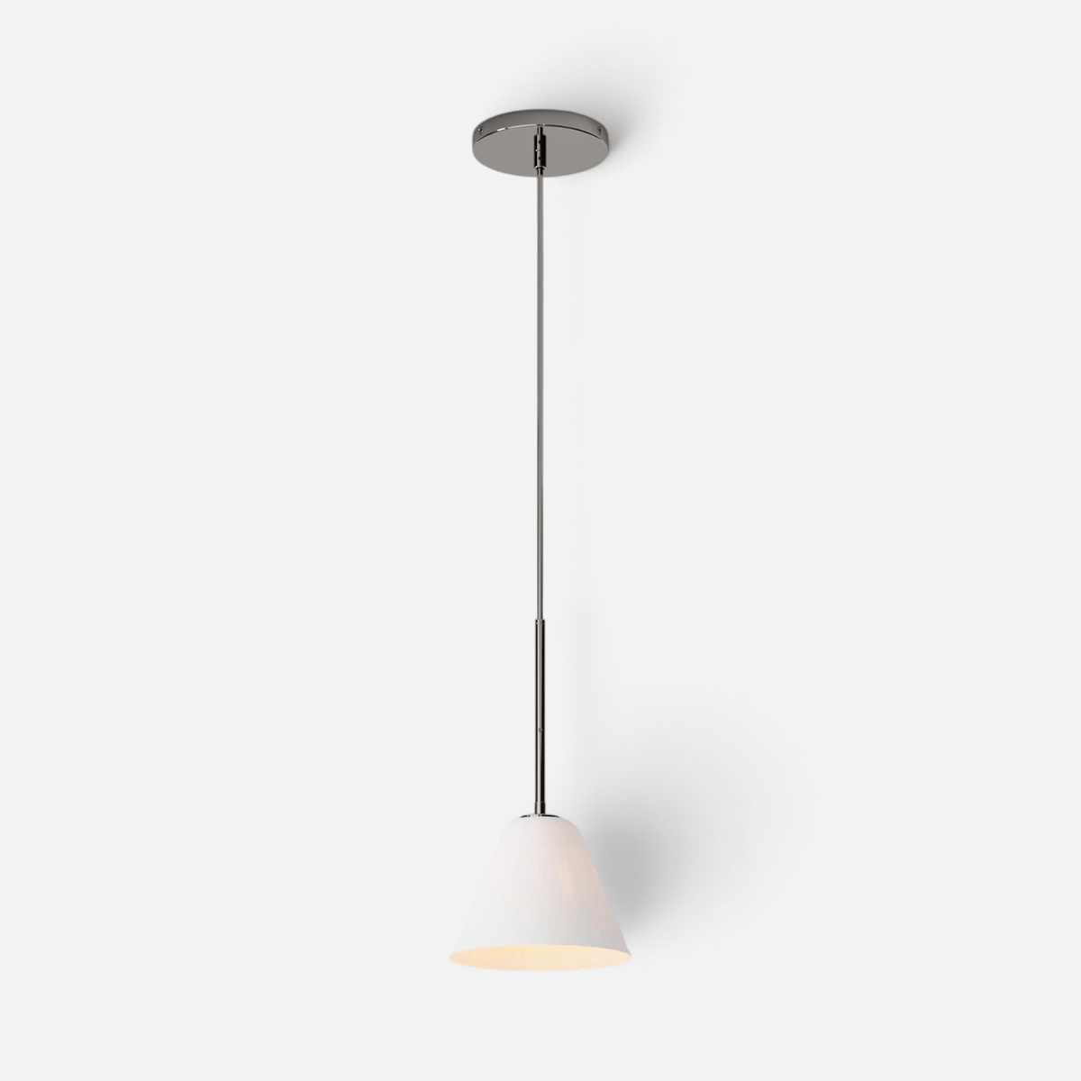 Elvora Pendant Light | Milk Glass Cone Design