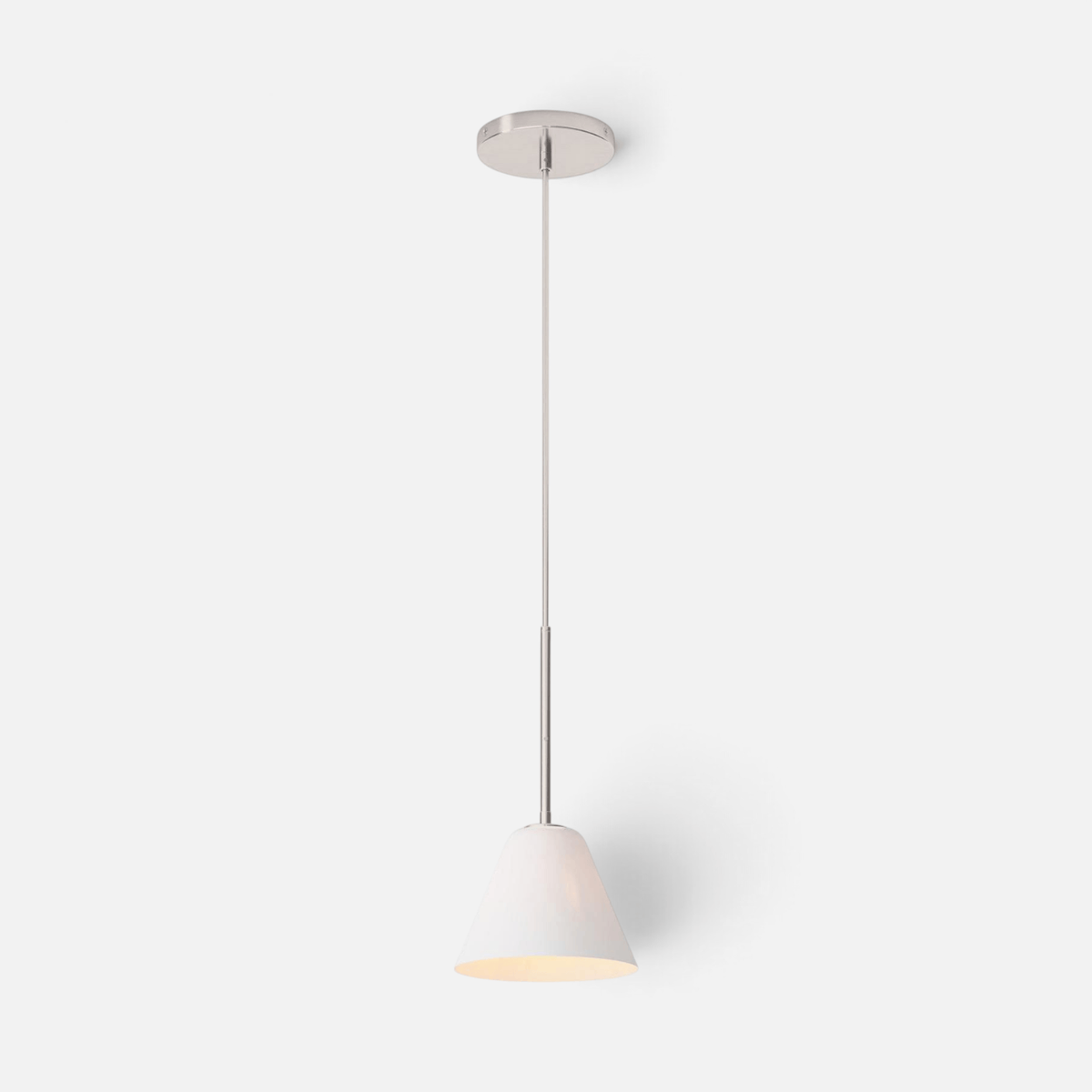 Elvora Pendant Light | Milk Glass Cone Design