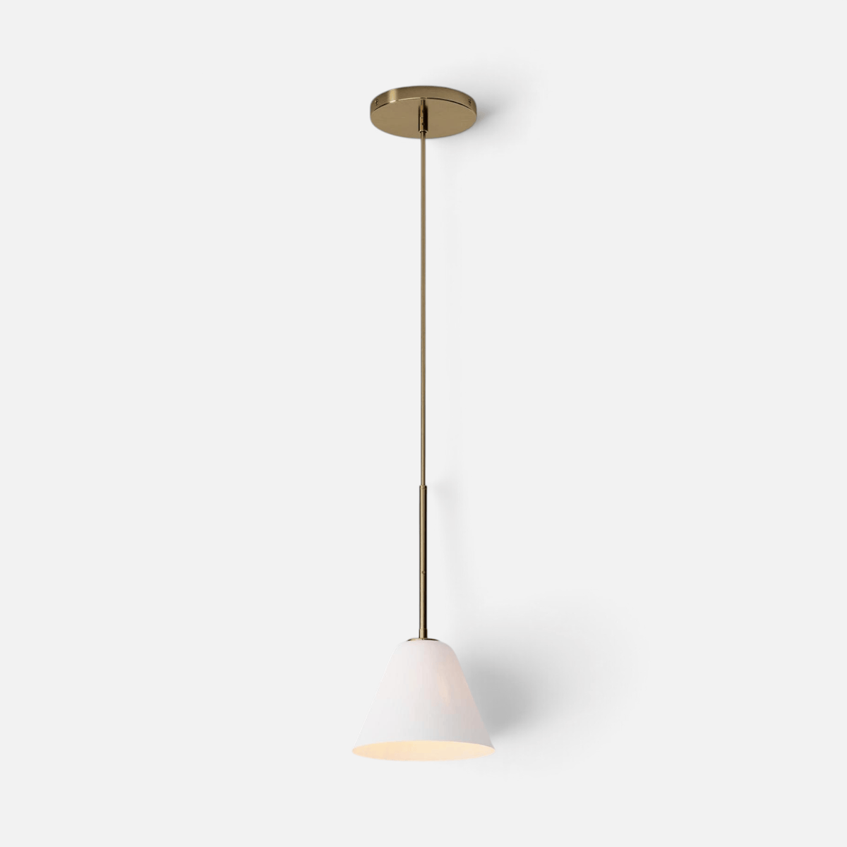 Elvora Pendant Light | Milk Glass Cone Design