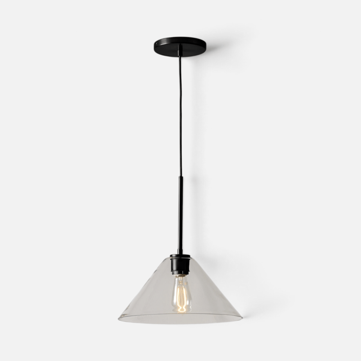 Elvora Pendant Light | Milk Glass Cone Design