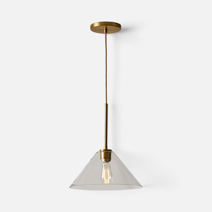 Elvora Pendant Light | Milk Glass Cone Design