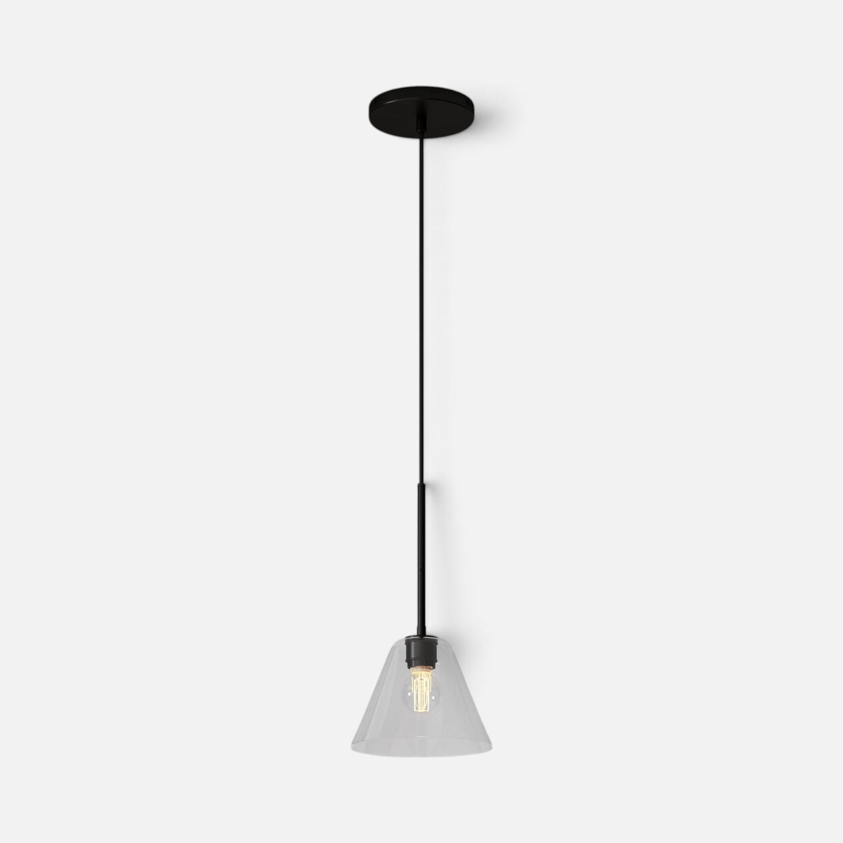 Elvora Pendant Light | Milk Glass Cone Design
