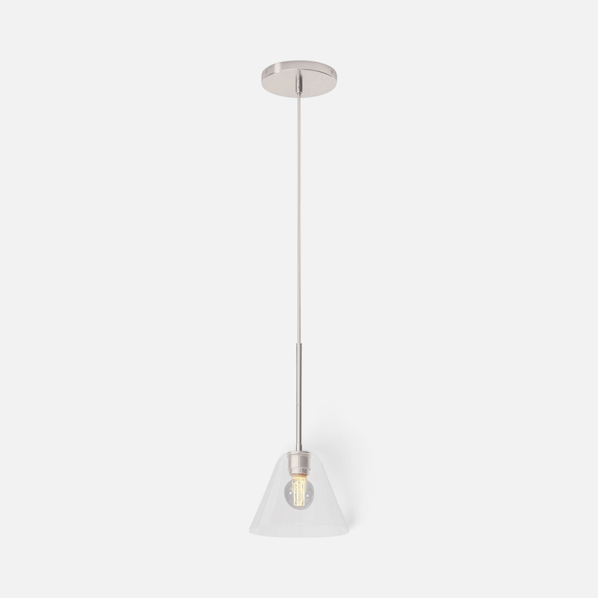 Elvora Pendant Light | Milk Glass Cone Design