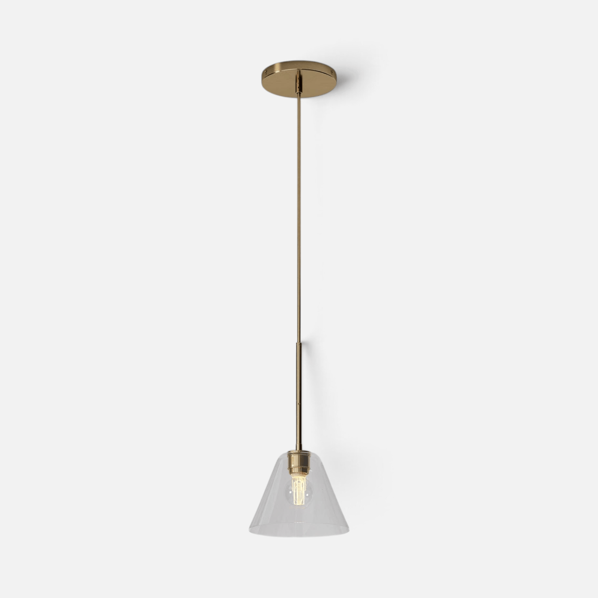 Elvora Pendant Light | Milk Glass Cone Design