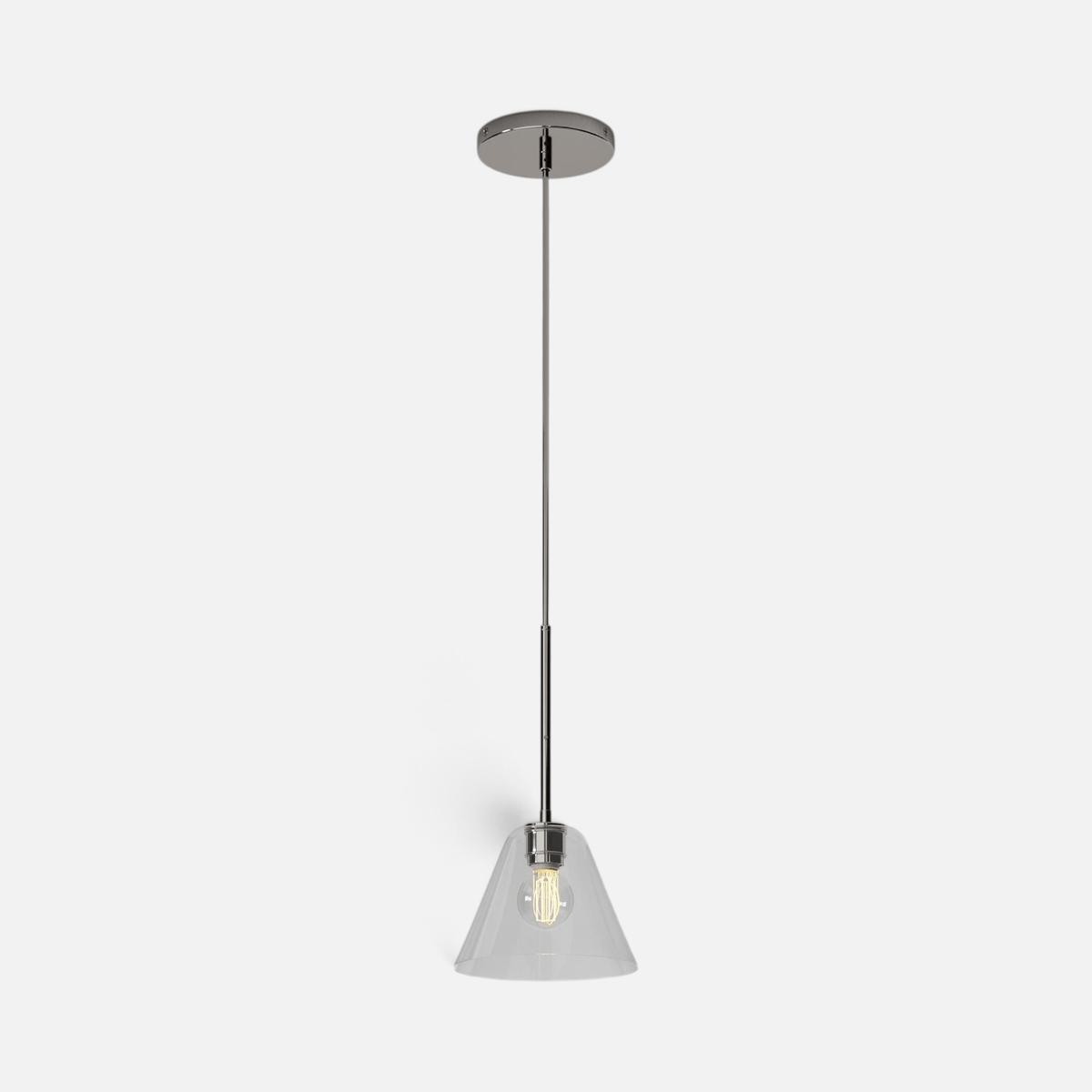 Elvora Pendant Light | Milk Glass Cone Design
