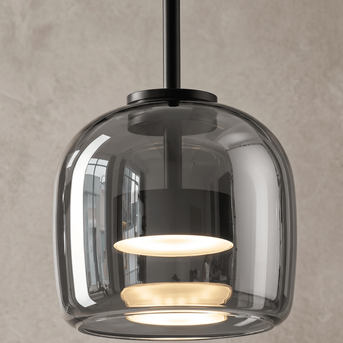 Elvora Pendant Light | Mirror Glass Capsule LED Design
