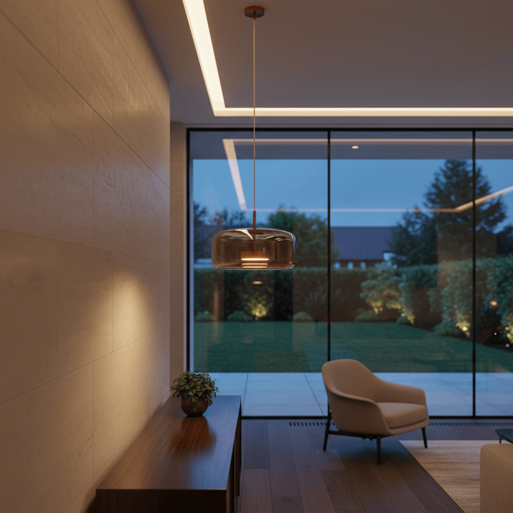 Elvora Pendant Light | Mirror Glass Capsule LED Design