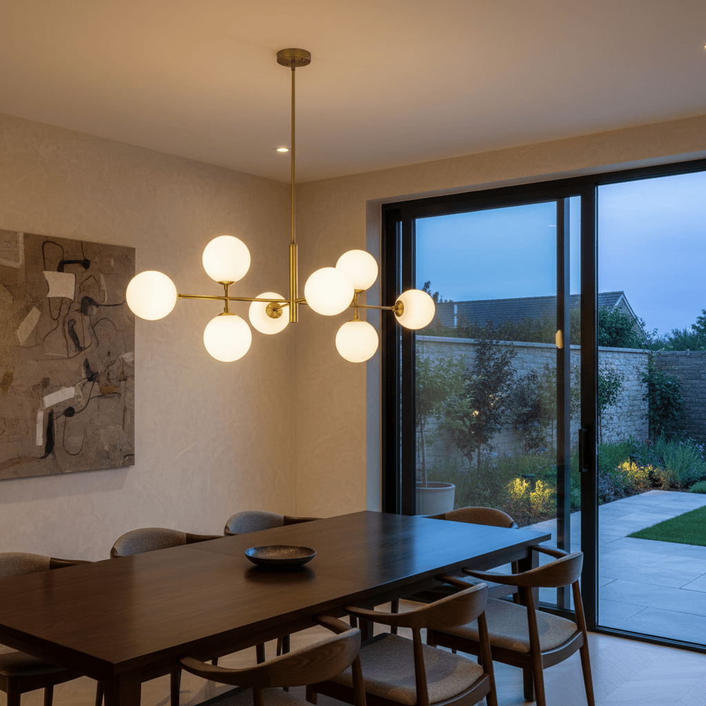 Elvora Pendant Light | Modern Sputnik Glass Ball Chandelier