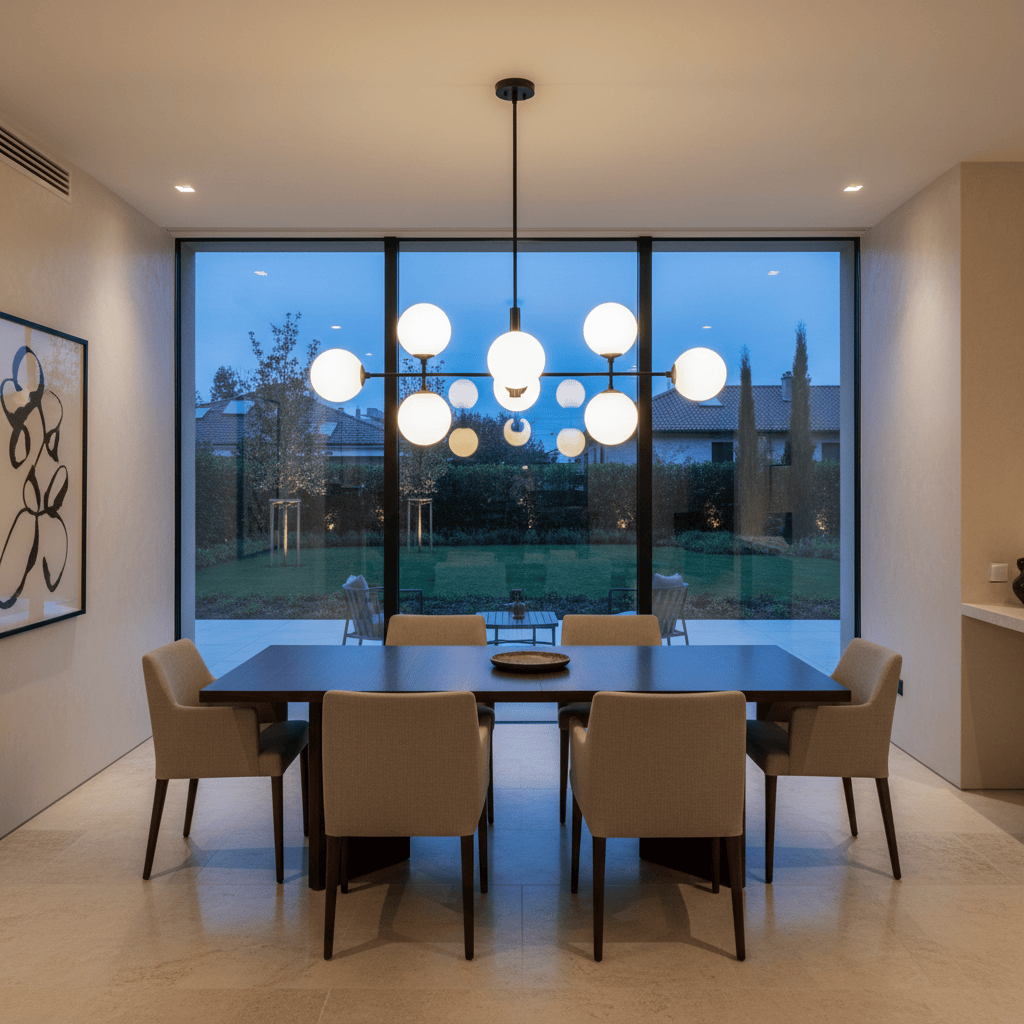 Elvora Pendant Light | Modern Sputnik Glass Ball Chandelier