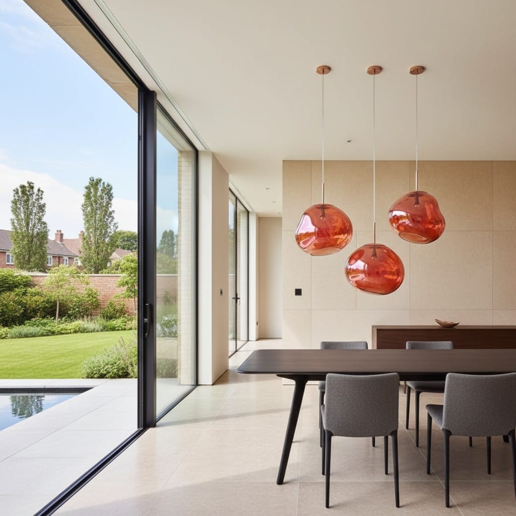 Elvora Pendant Light | Molten Glass Lava Design