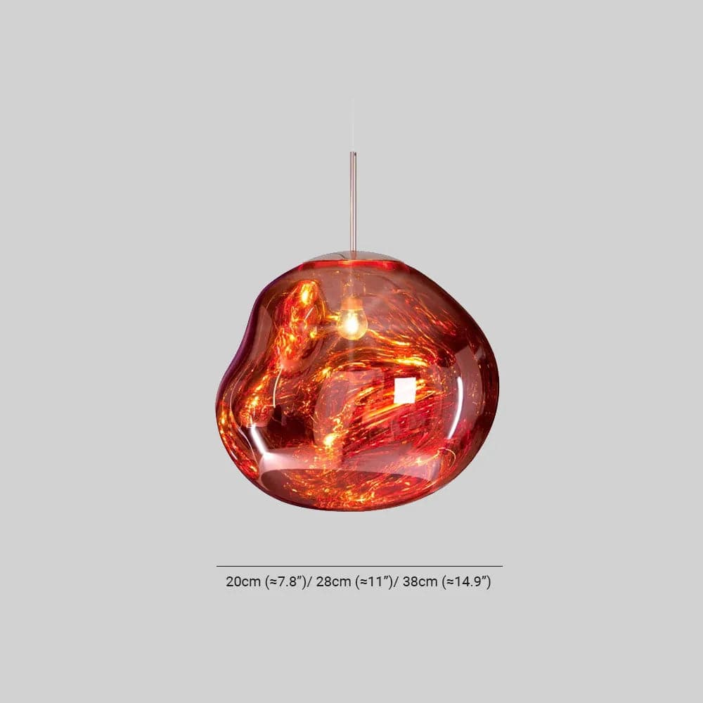Elvora Pendant Light | Molten Glass Lava Design