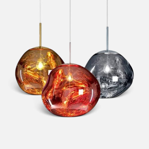 Elvora Pendant Light | Molten Glass Lava Design