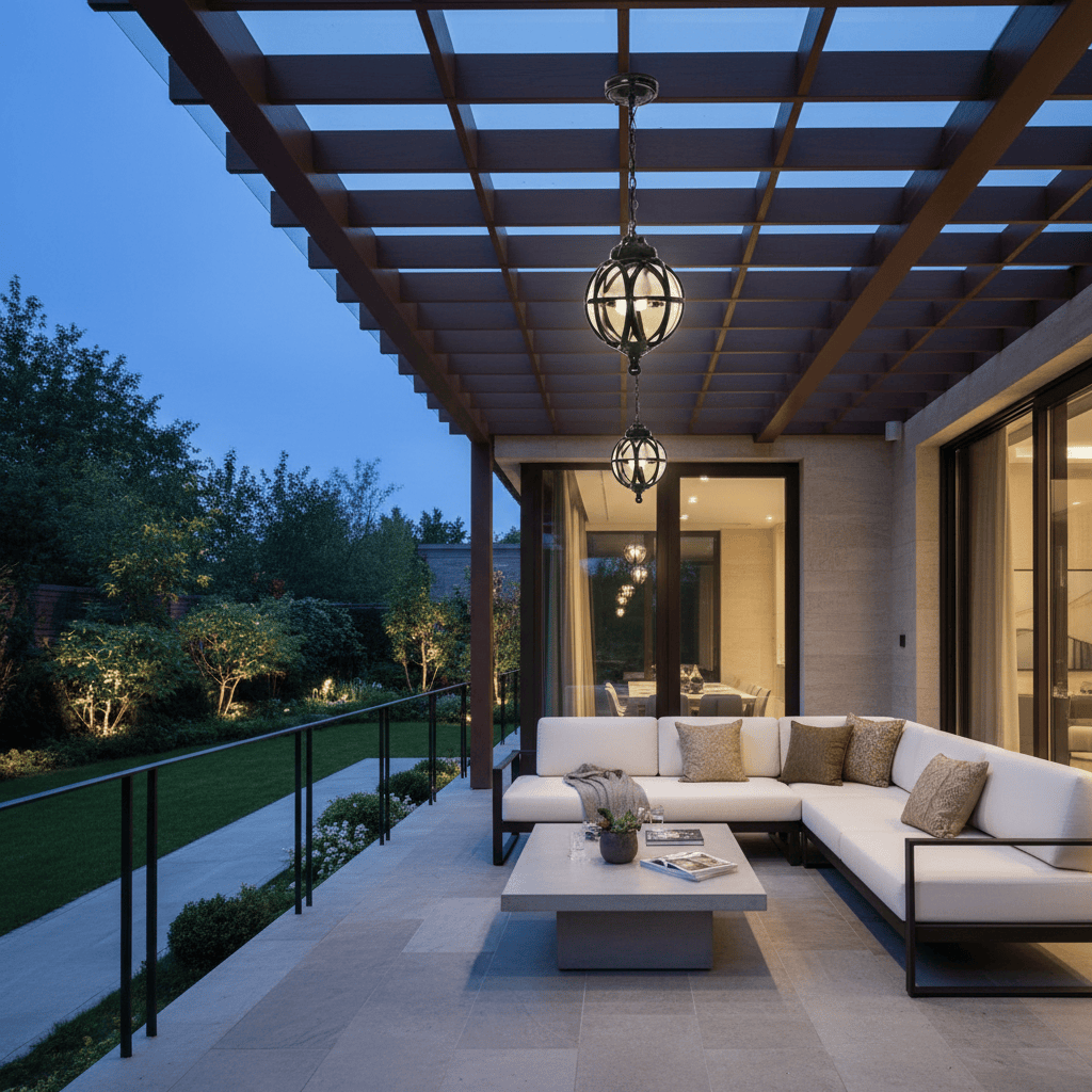 Elvora Pendant Light | Outdoor Globe Cage Design