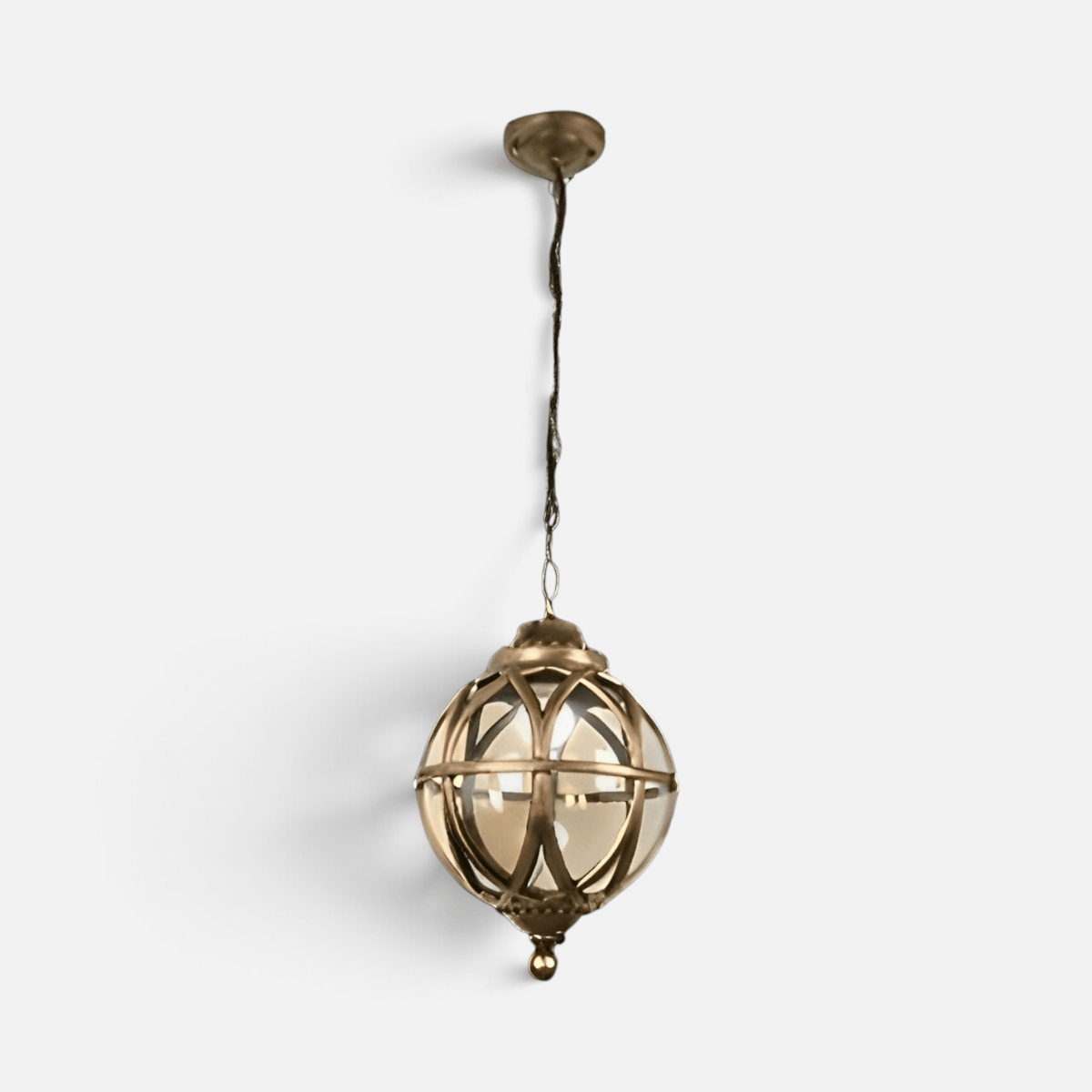 Elvora Pendant Light | Outdoor Globe Cage Design