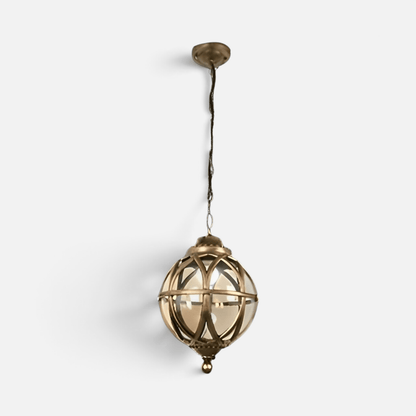 Elvora Pendant Light | Outdoor Globe Cage Design