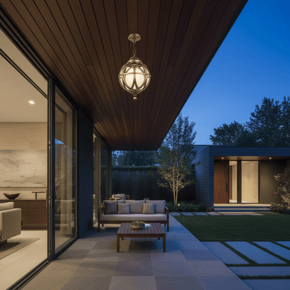 Elvora Pendant Light | Outdoor Globe Cage Design