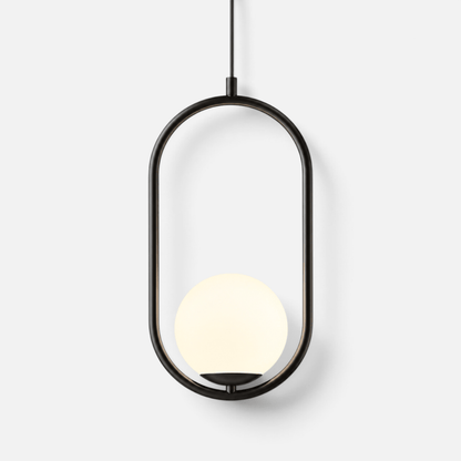 Elvora Pendant Light | Oval Frame Globe Design