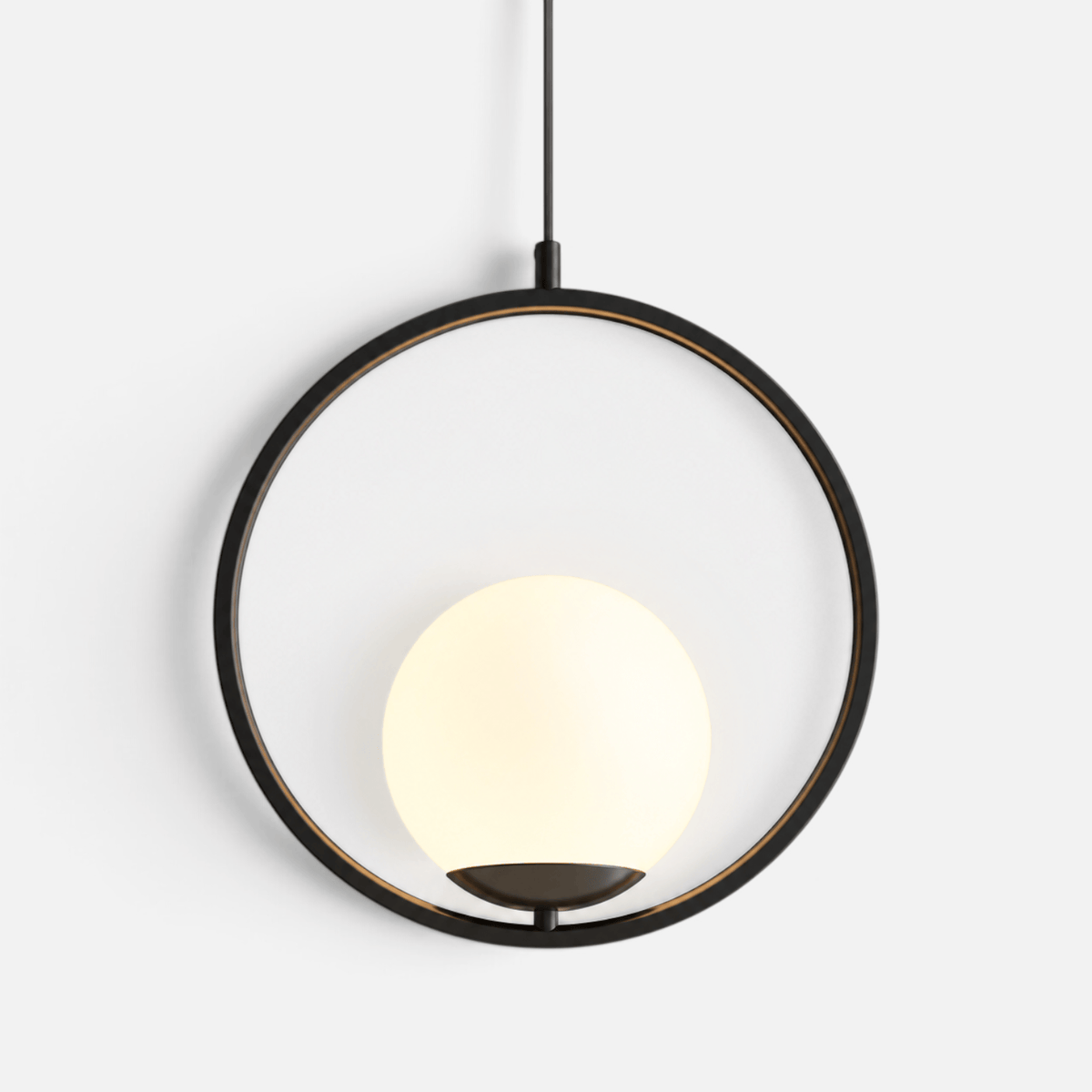 Elvora Pendant Light | Oval Frame Globe Design