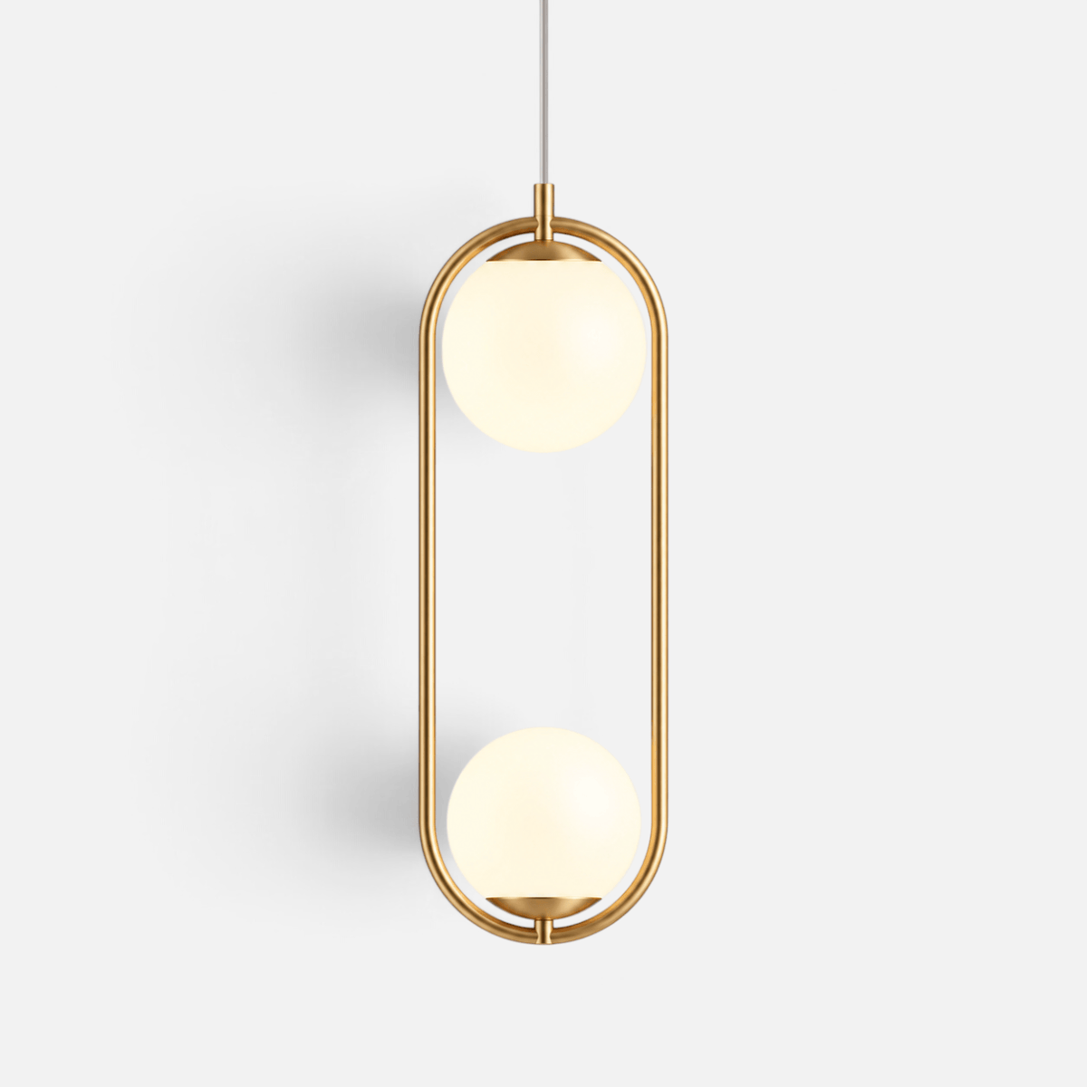 Elvora Pendant Light | Oval Frame Globe Design