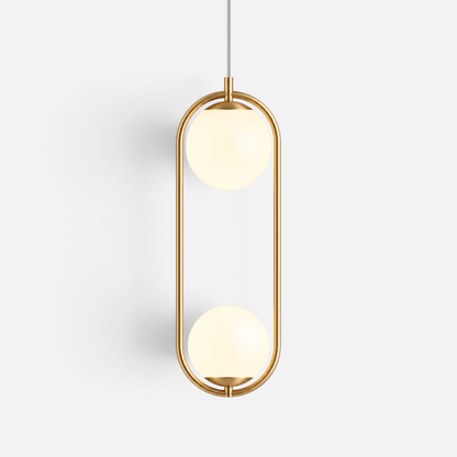 Elvora Pendant Light | Oval Frame Globe Design
