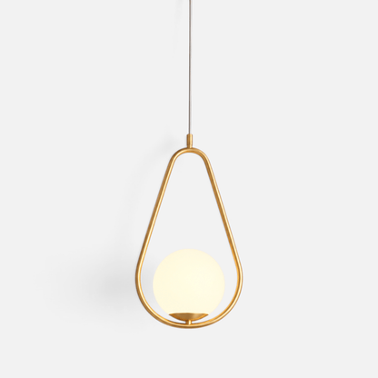 Elvora Pendant Light | Oval Frame Globe Design
