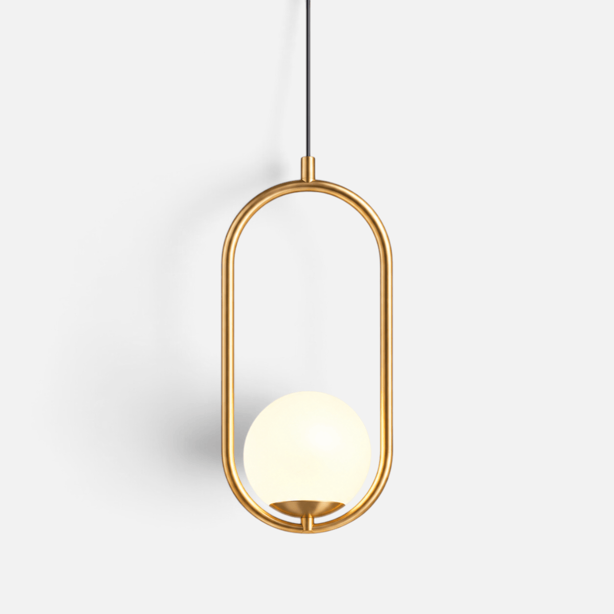 Elvora Pendant Light | Oval Frame Globe Design