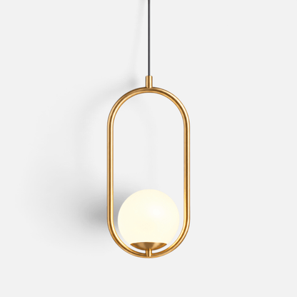 Elvora Pendant Light | Oval Frame Globe Design