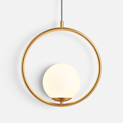 Elvora Pendant Light | Oval Frame Globe Design