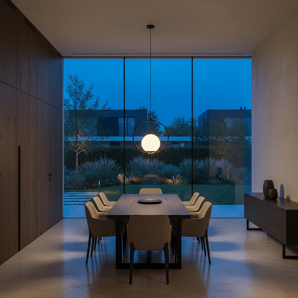 Elvora Pendant Light | Oval Frame Globe Design