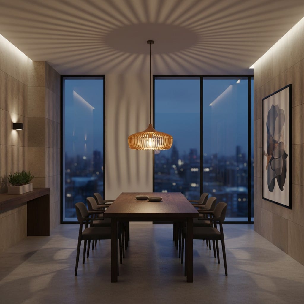 Elvora Pendant Light | Rattan Woven Dome Design
