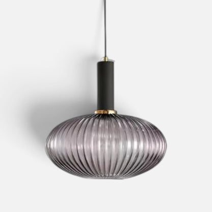Elvora Pendant Light | Ribbed Glass Shade Design
