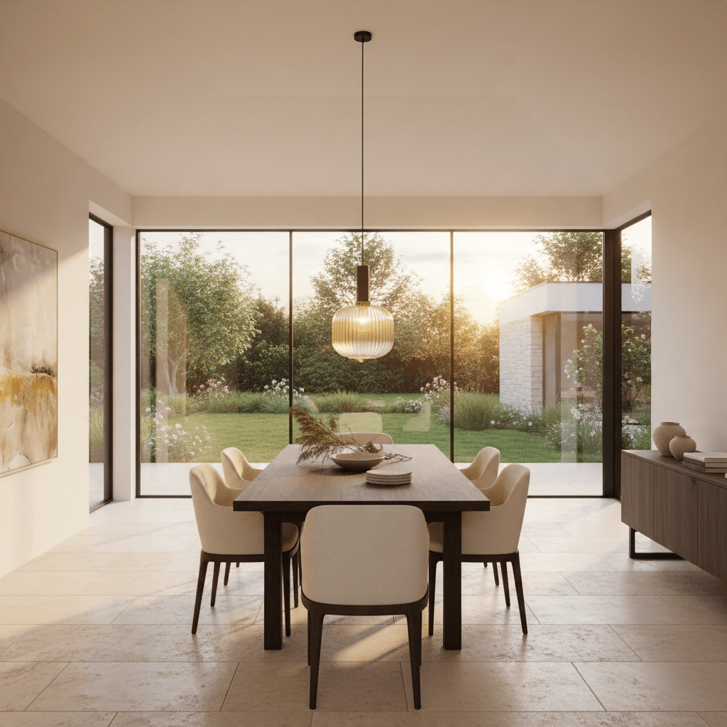 Elvora Pendant Light | Ribbed Glass Shade Design
