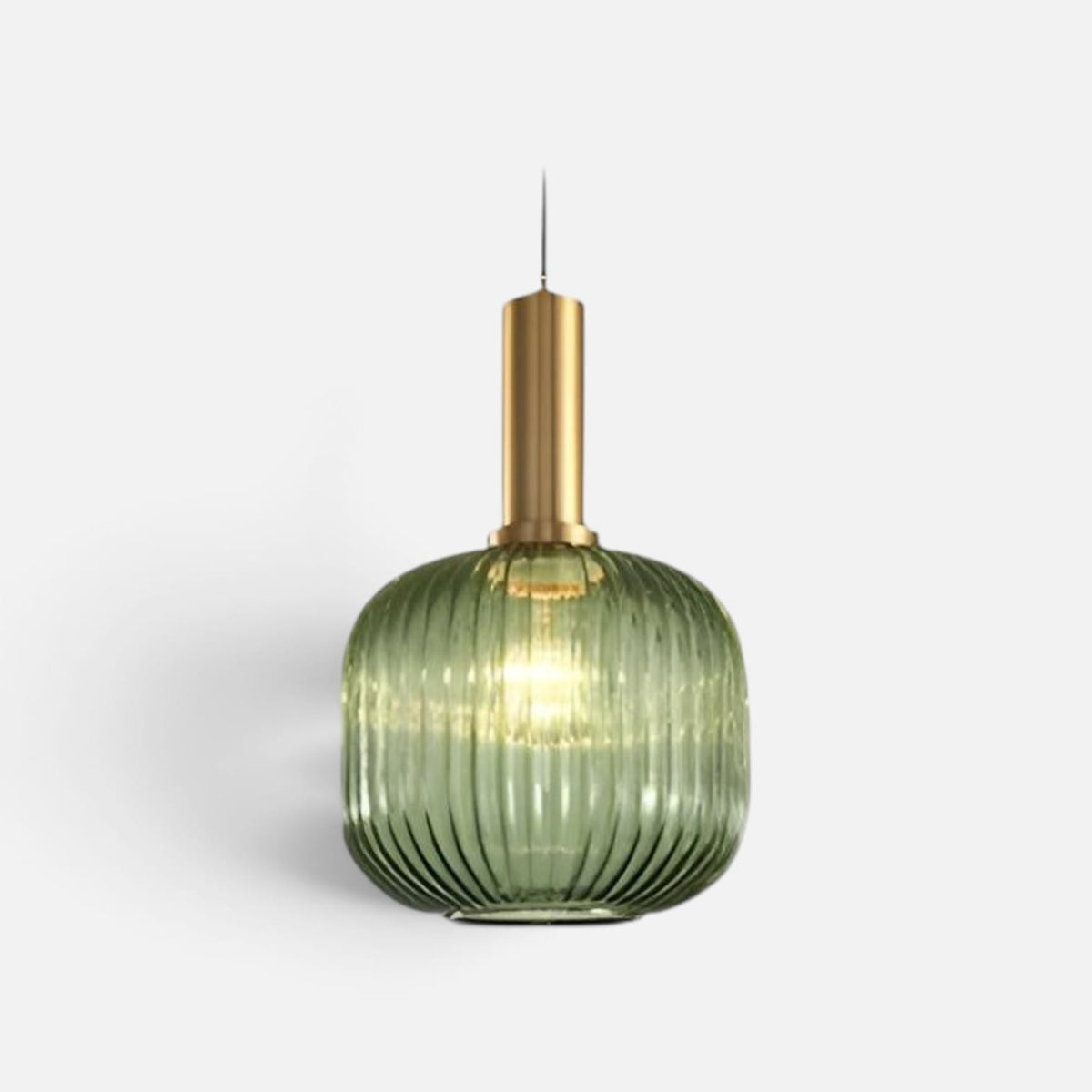 Elvora Pendant Light | Ribbed Glass Shade Design