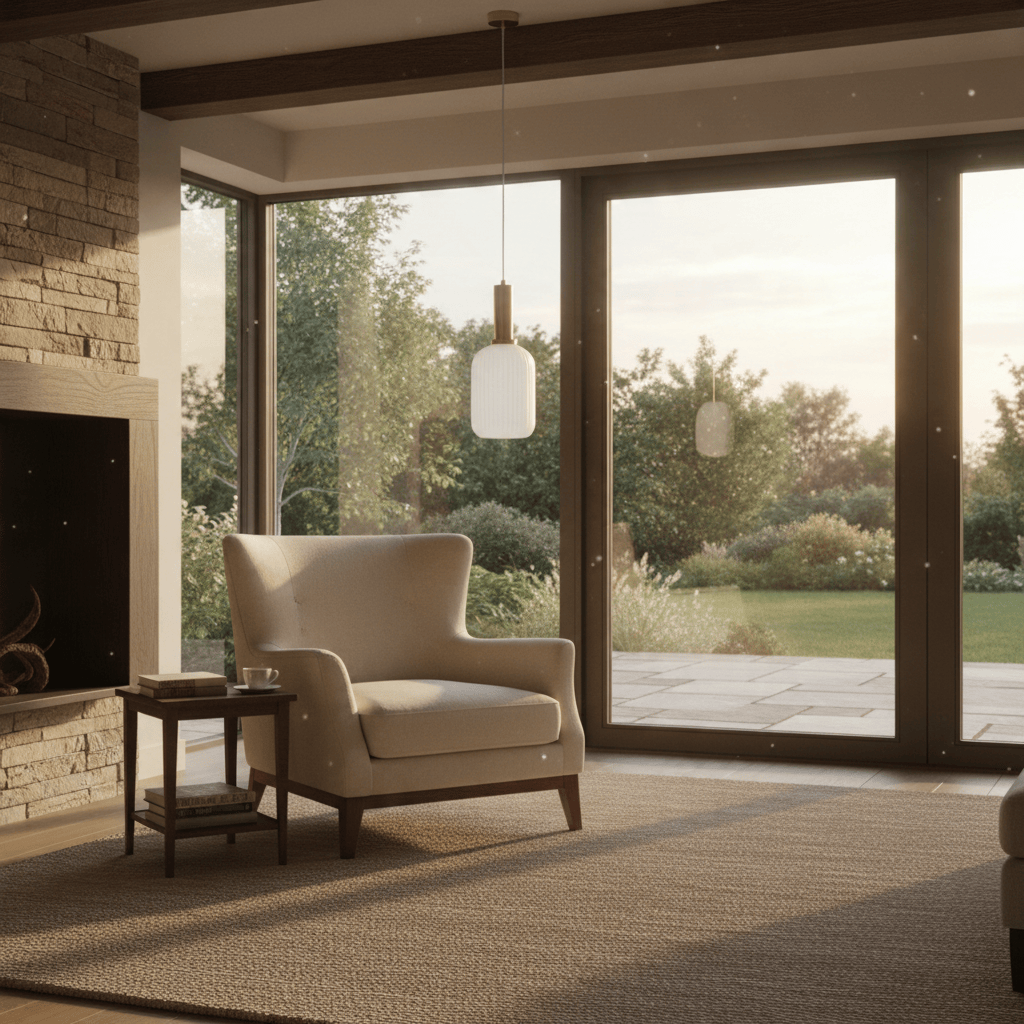 Elvora Pendant Light | Ribbed Glass Shade Design