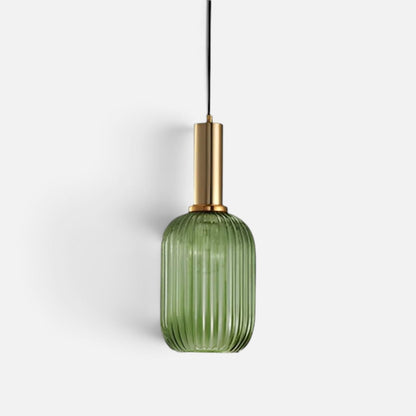 Elvora Pendant Light | Ribbed Glass Shade Design