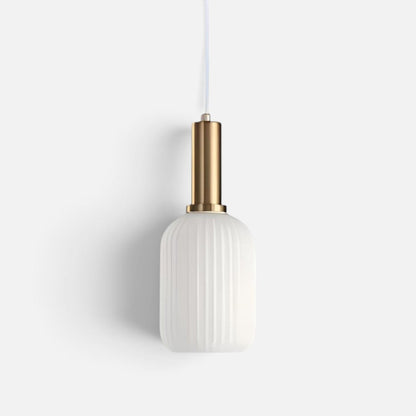 Elvora Pendant Light | Ribbed Glass Shade Design