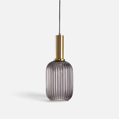 Elvora Pendant Light | Ribbed Glass Shade Design