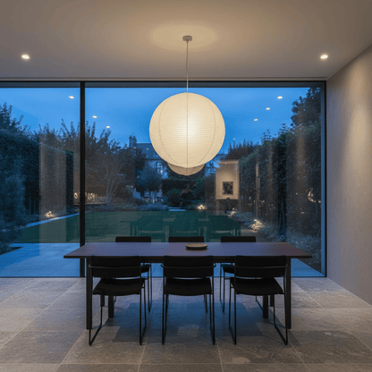 Elvora Pendant Light | Rice Paper Globe Design
