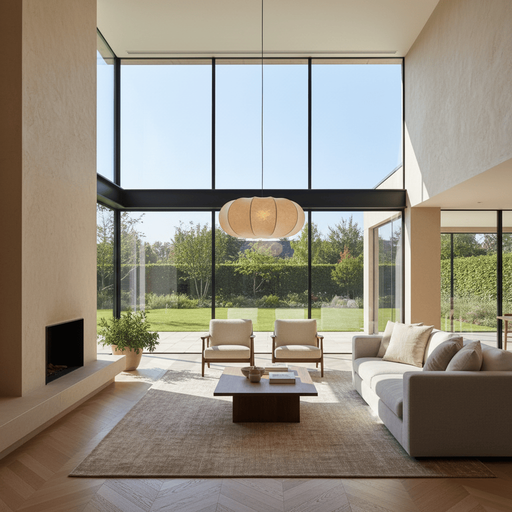 Elvora Pendant Light | Silk Wabi-Sabi Lantern Design