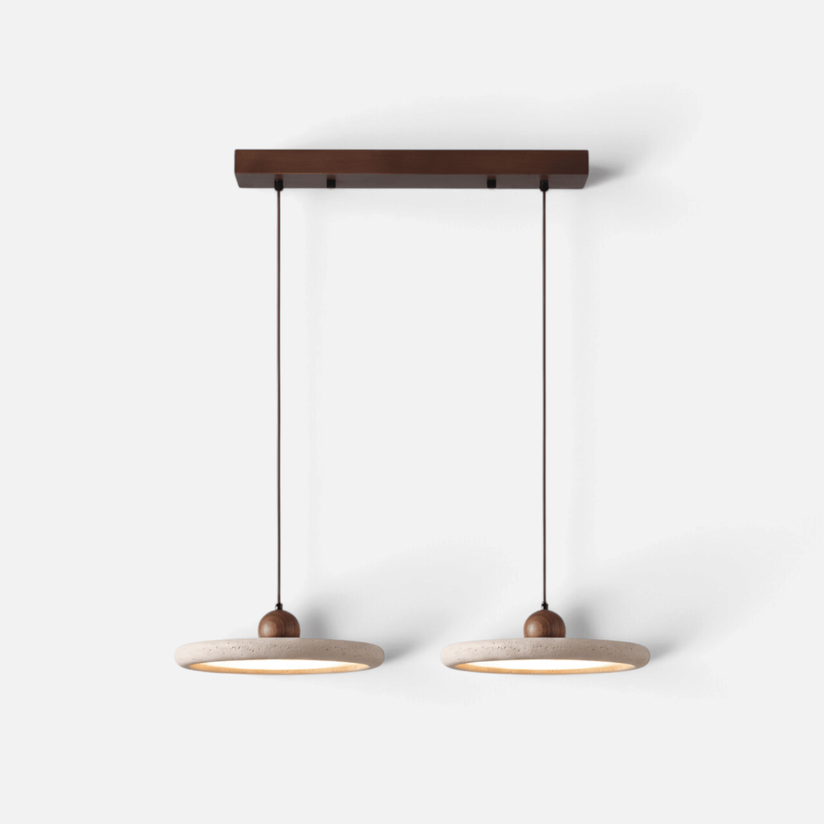 Elvora Pendant Light | Travertine Ring Wabi-Sabi Design