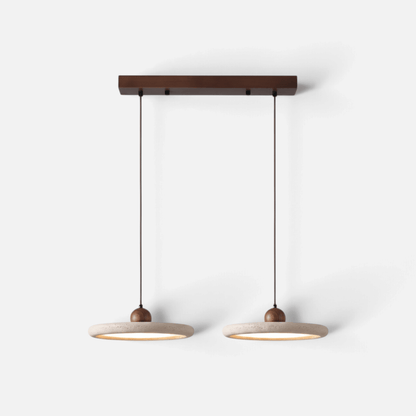 Elvora Pendant Light | Travertine Ring Wabi-Sabi Design