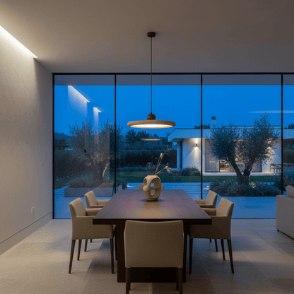 Elvora Pendant Light | Travertine Ring Wabi-Sabi Design
