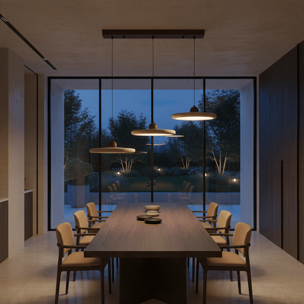 Elvora Pendant Light | Travertine Ring Wabi-Sabi Design