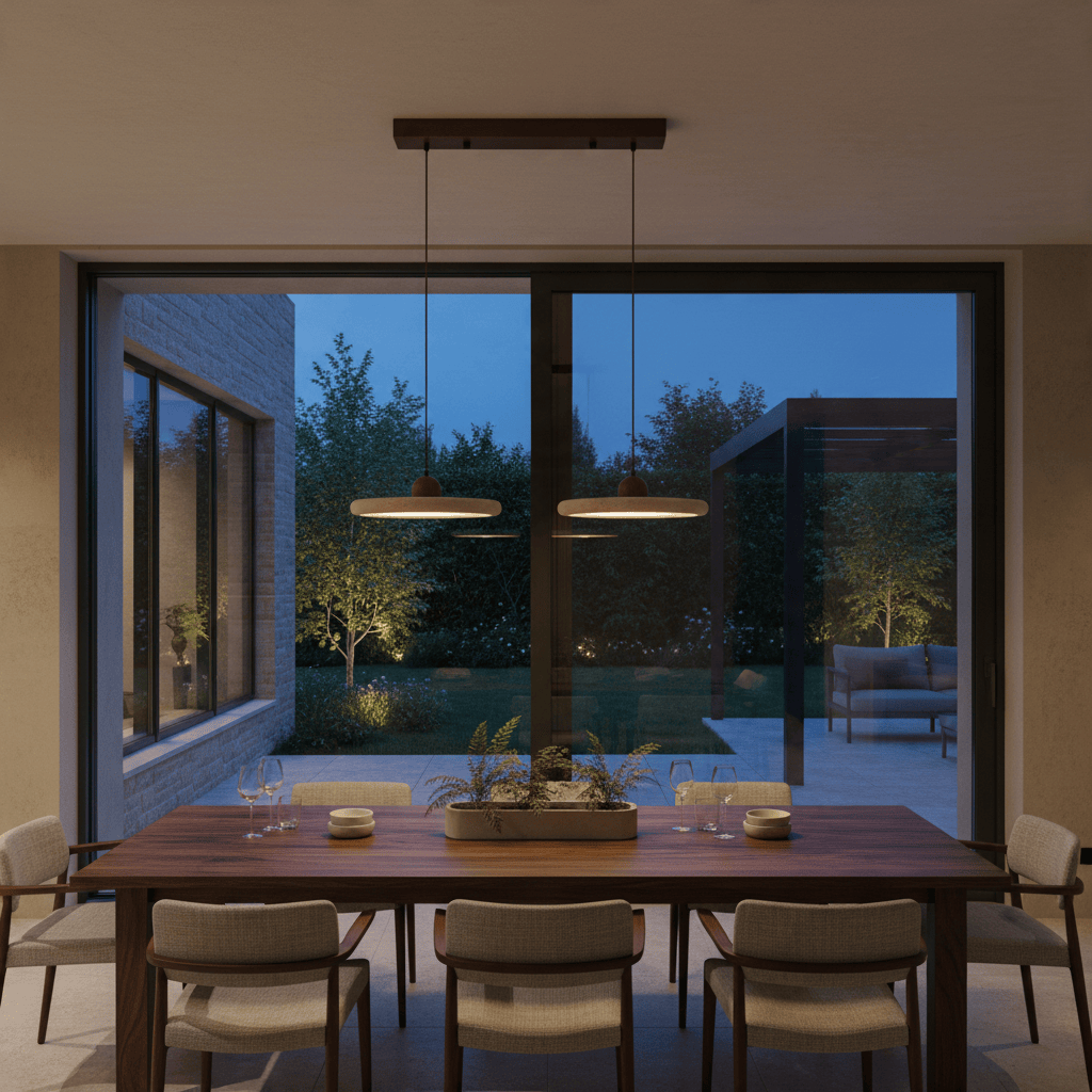 Elvora Pendant Light | Travertine Ring Wabi-Sabi Design